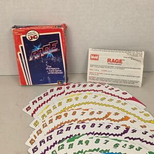 Vintage 1983 RAGE Card Game International Games Inc Makers of UNO Complete